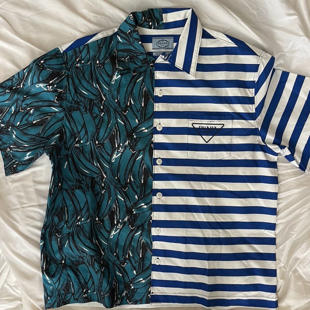 Prada Double Match Heavy Cotton Shirt in XL